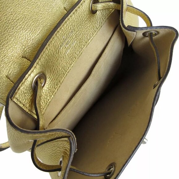 Auth LOUIS VUITTON LockmeBackpack gold leather M54575 s0141a - Picture 9 of 11